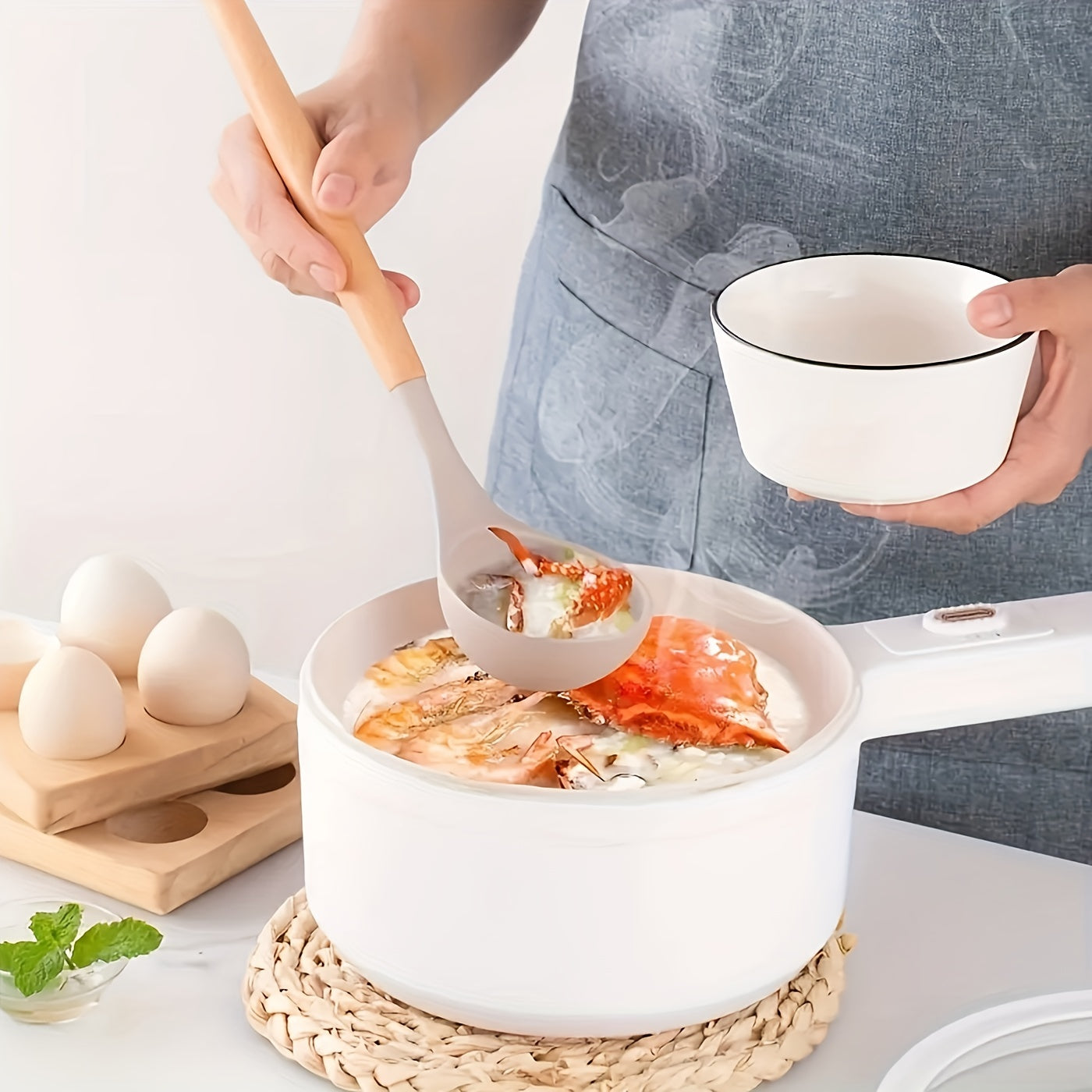 12-Piece Silicone Kitchen Utensil Set with Wooden Handles, Heat-Resistant and Scratch-Resistant 3