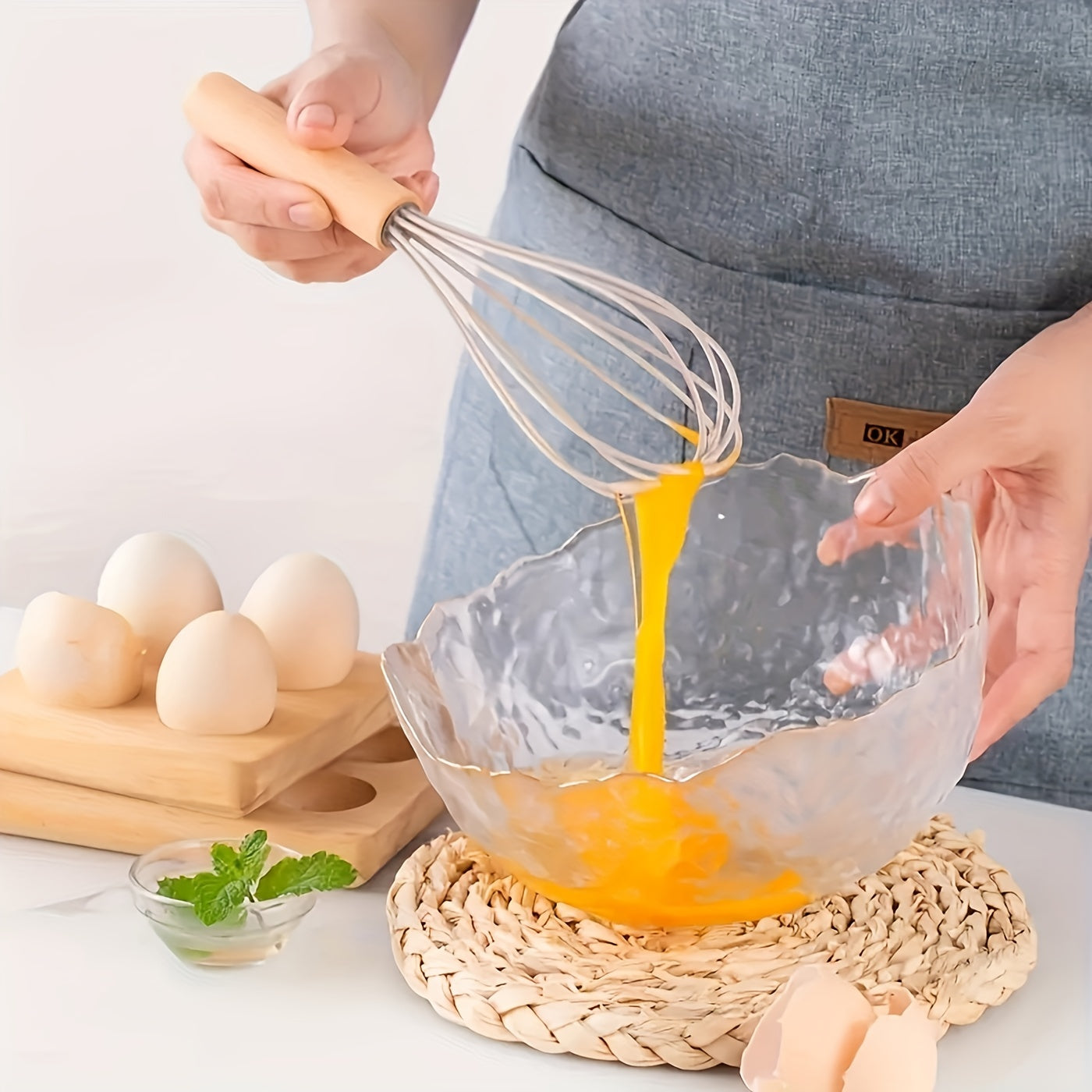 12-Piece Silicone Kitchen Utensil Set with Wooden Handles, Heat-Resistant and Scratch-Resistant 7