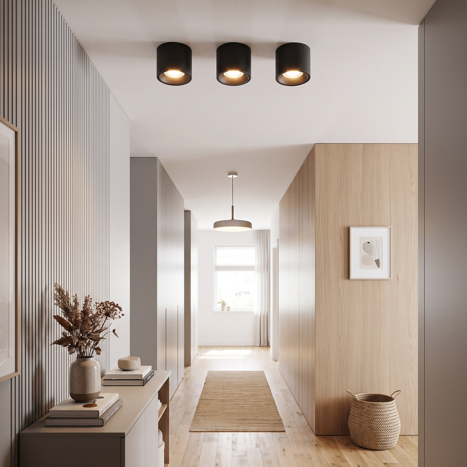 Adjustable Aluminum Round LED Spotlight Flush Mount Ceiling Light 5