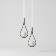 Adjustable Nordic Pendant Light in Black or Gold Finishes 0