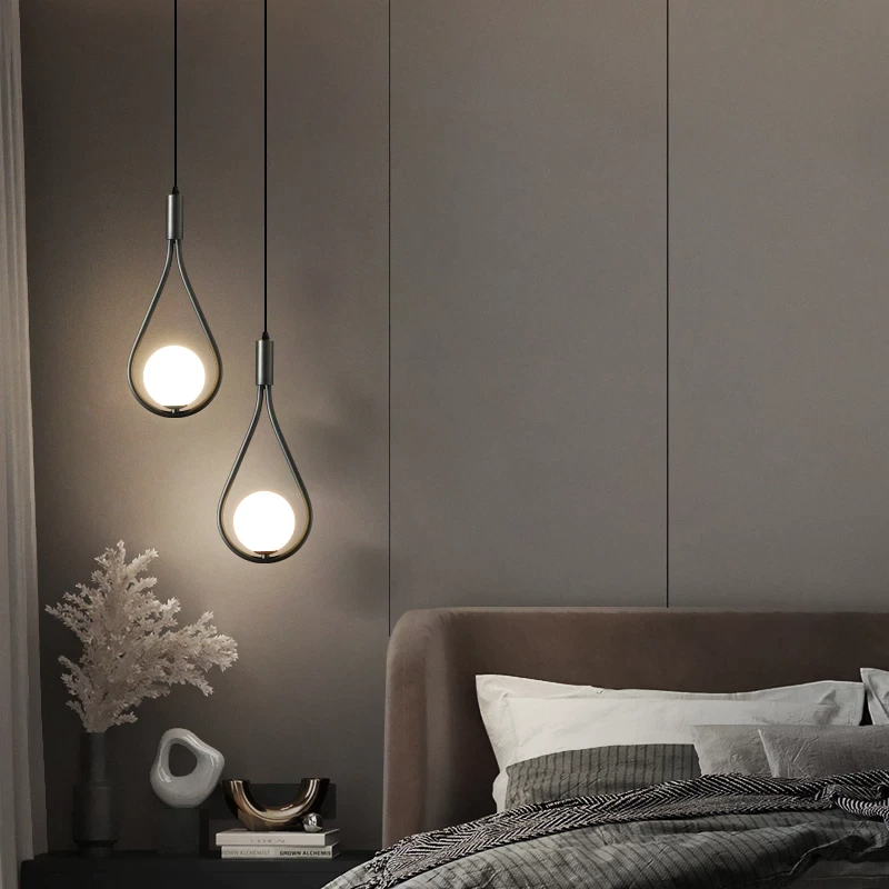Adjustable Nordic Pendant Light in Black or Gold Finishes 2