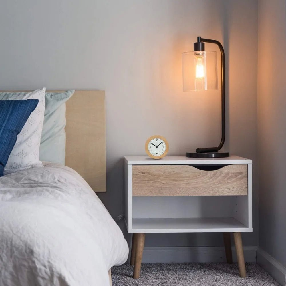 Analog Wooden Alarm Clock, Silent Quartz Movement 2