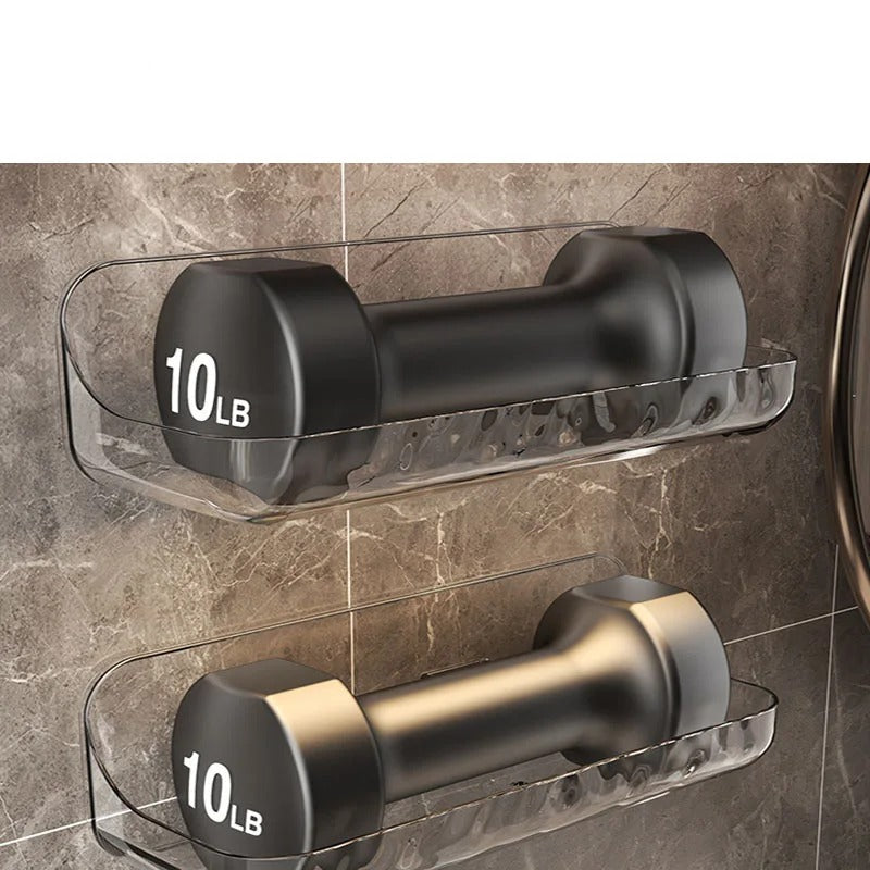 Bathroom Shelf, Adhesive PET Wall Storage Rack 2