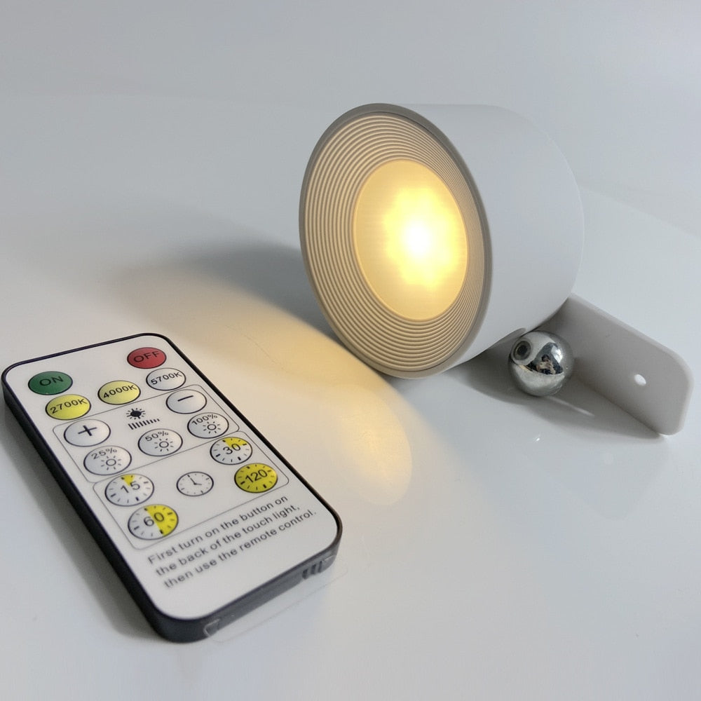 Battery Operated Wall Sconces with Remote and Magnetic Swivel Head 2