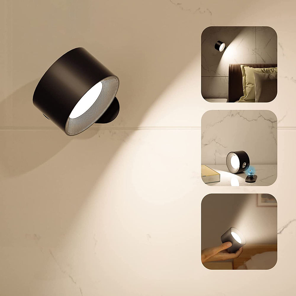 Battery Operated Wall Sconces with Remote and Magnetic Swivel Head 4