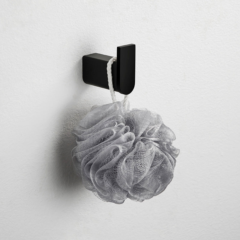 Black Metal Bathroom Accessory Set, Contemporary Design 0