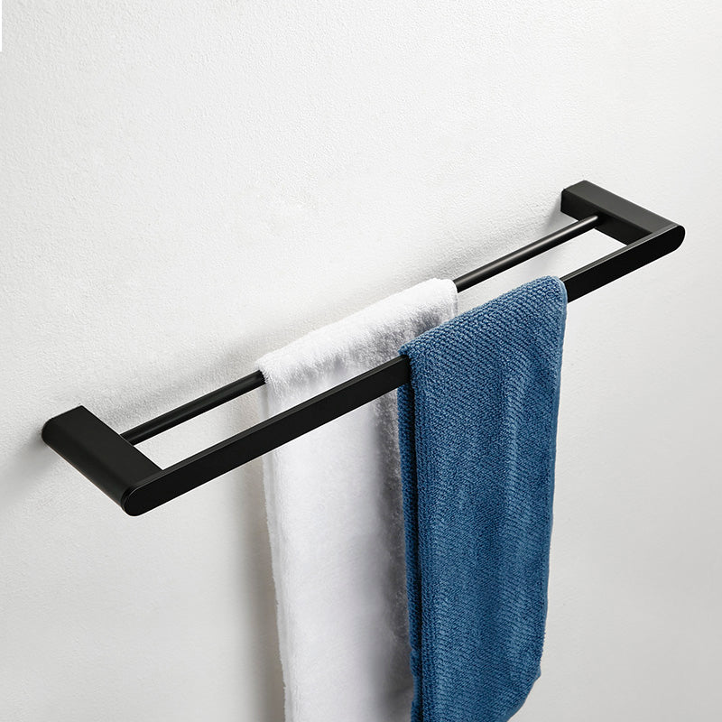 Black Metal Bathroom Accessory Set, Contemporary Design 12