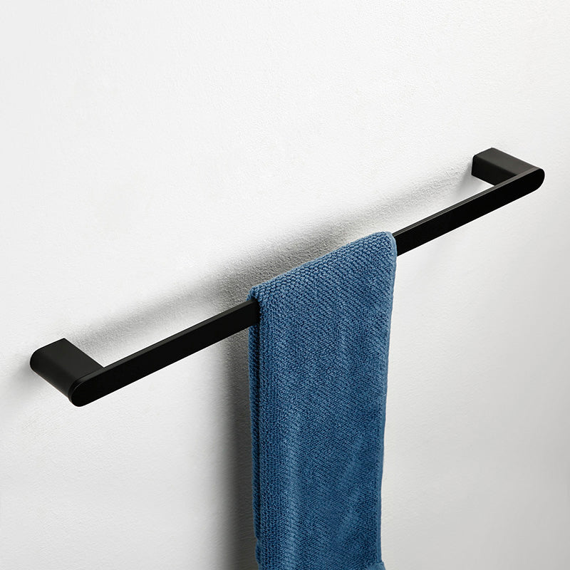 Black Metal Bathroom Accessory Set, Contemporary Design 13