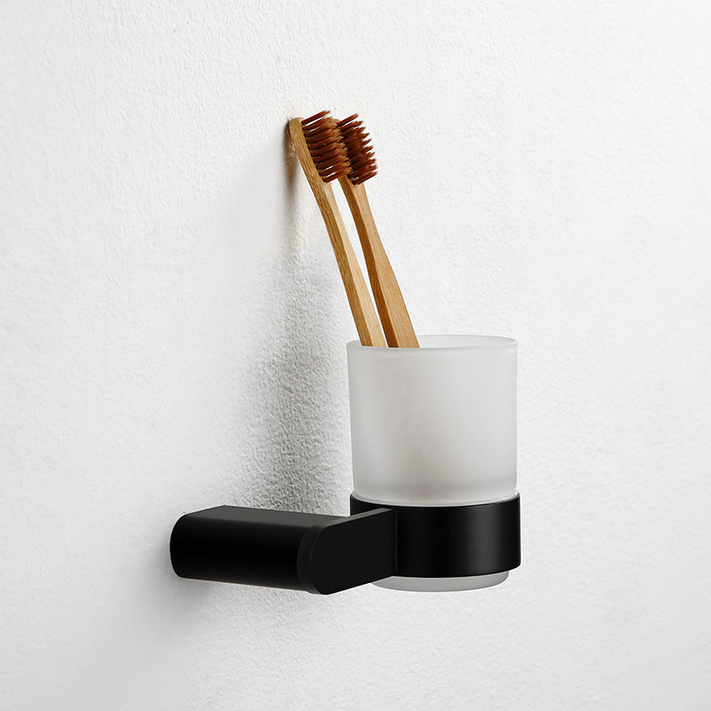 Black Metal Bathroom Accessory Set, Contemporary Design 18