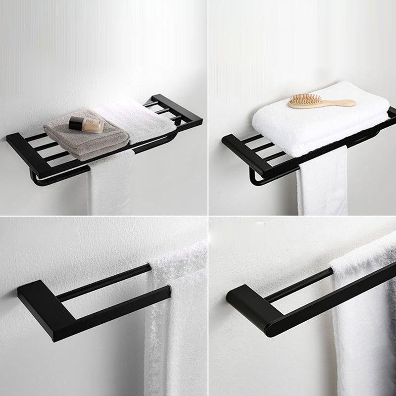 Black Metal Bathroom Accessory Set, Contemporary Design 2
