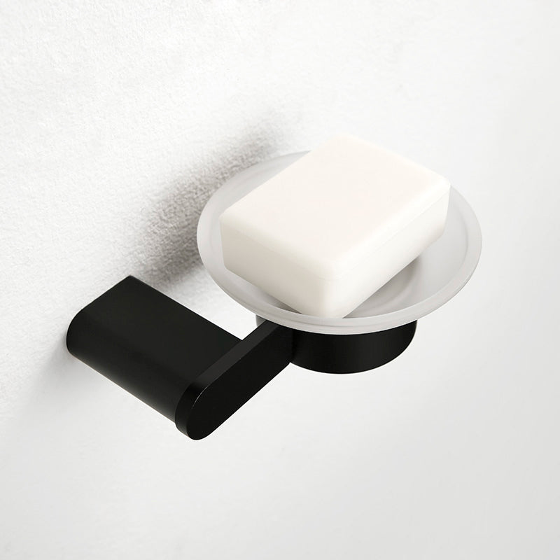 Black Metal Bathroom Accessory Set, Contemporary Design 22