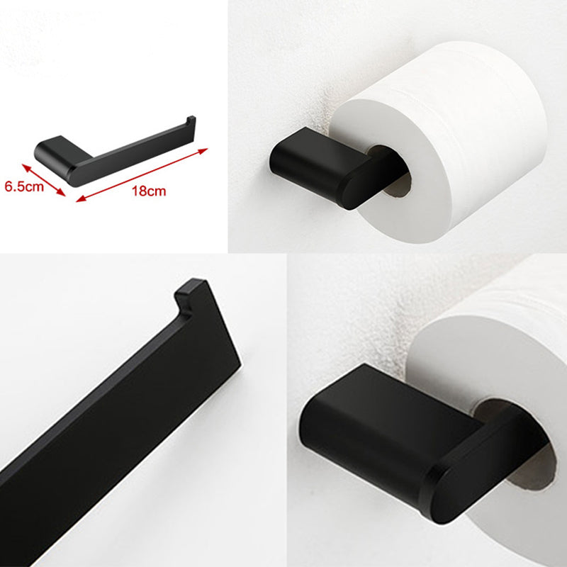 Black Metal Bathroom Accessory Set, Contemporary Design 4