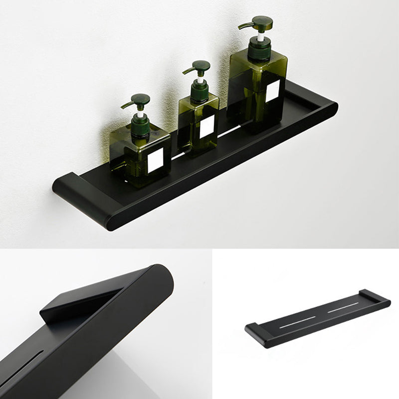 Black Metal Bathroom Accessory Set, Contemporary Design 6