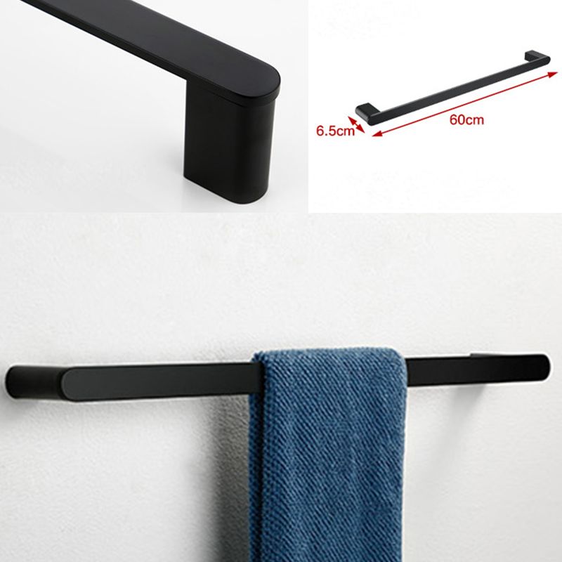 Black Metal Bathroom Accessory Set, Contemporary Design 7