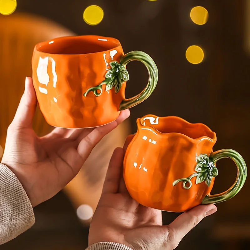 Ceramic Coffee Mug, Pumpkin Fall-Themed Design 0