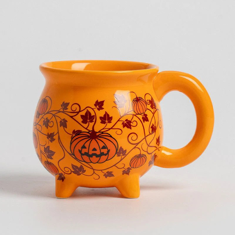 Ceramic Mug, Heat Resistant with Pumpkin Design 2