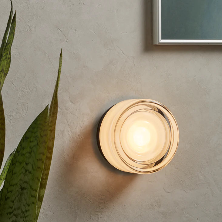 Dimmable Wall Lamp, Aluminum Base with Textured Shade 0
