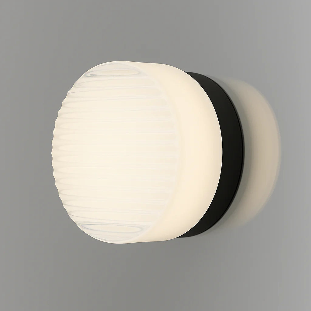 Dimmable Wall Lamp, Aluminum Base with Textured Shade 1