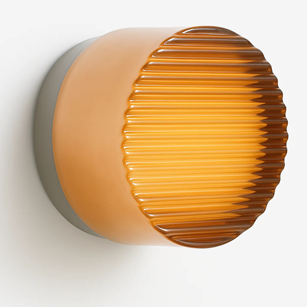 Dimmable Wall Lamp, Aluminum Base with Textured Shade 5