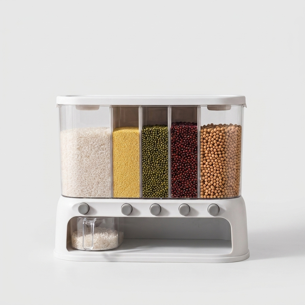 Dispensa Food Storage Container Clear Flip-Top Bins