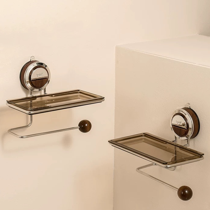 Free Standing Toilet Paper Holder, Stainless Steel with Wood-Grain Design 7