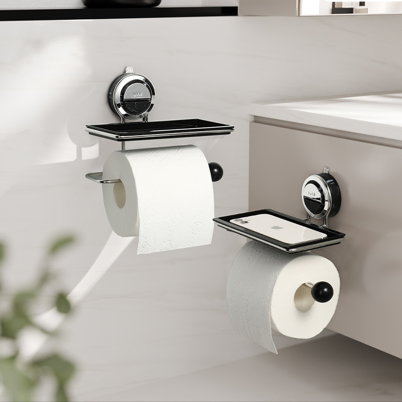 Free Standing Toilet Paper Holder, Stainless Steel with Wood-Grain Design 8