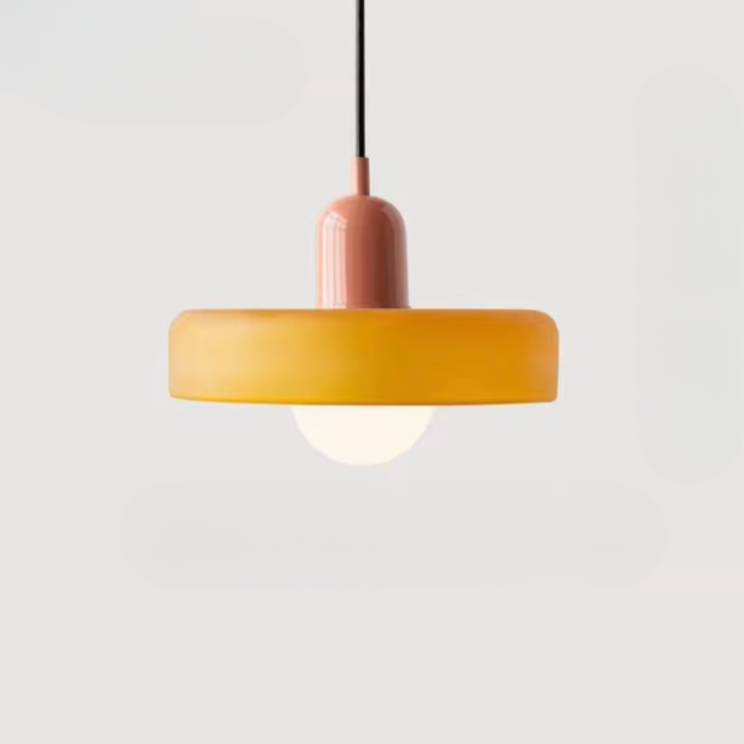 Glass Pendant Light, Bauhaus Dual-Tone Design 16