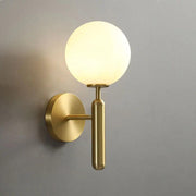 Gold Wall Sconce Lighting with Handcrafted Glass Shades 0