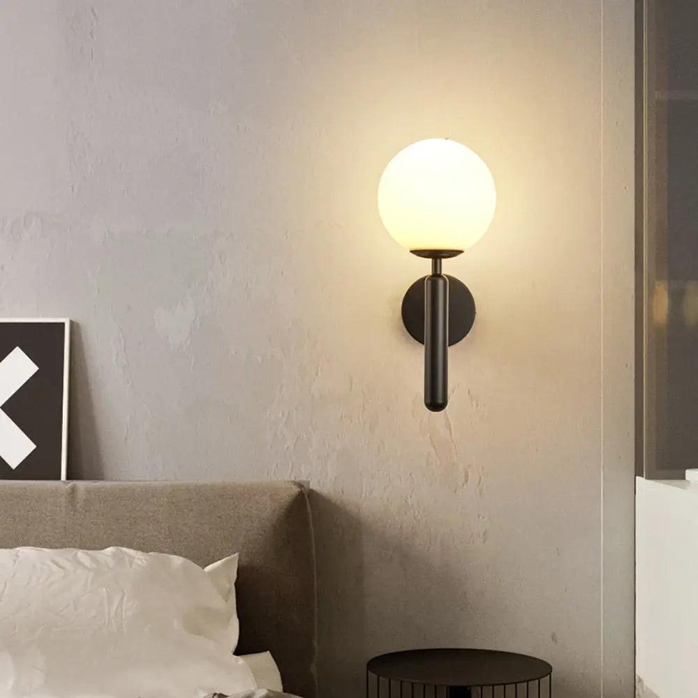 Gold Wall Sconce Lighting with Handcrafted Glass Shades 1