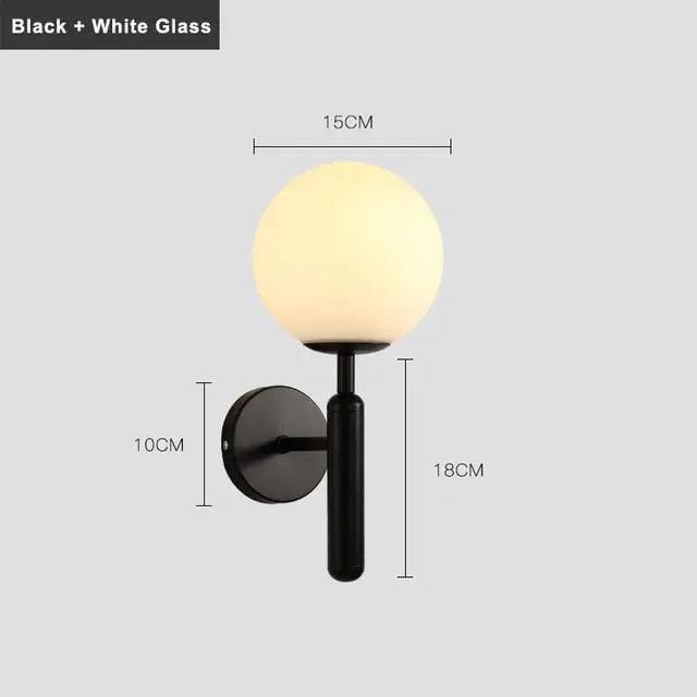 Gold Wall Sconce Lighting with Handcrafted Glass Shades 2