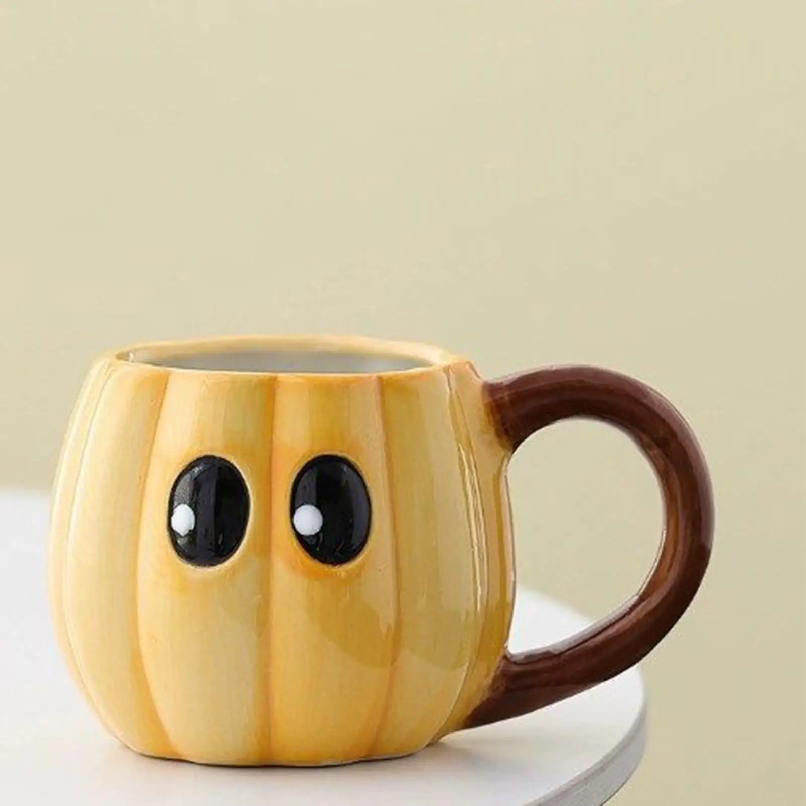 Halloween Pumpkin Ceramic Mug, Enamel Handle 500ml 4