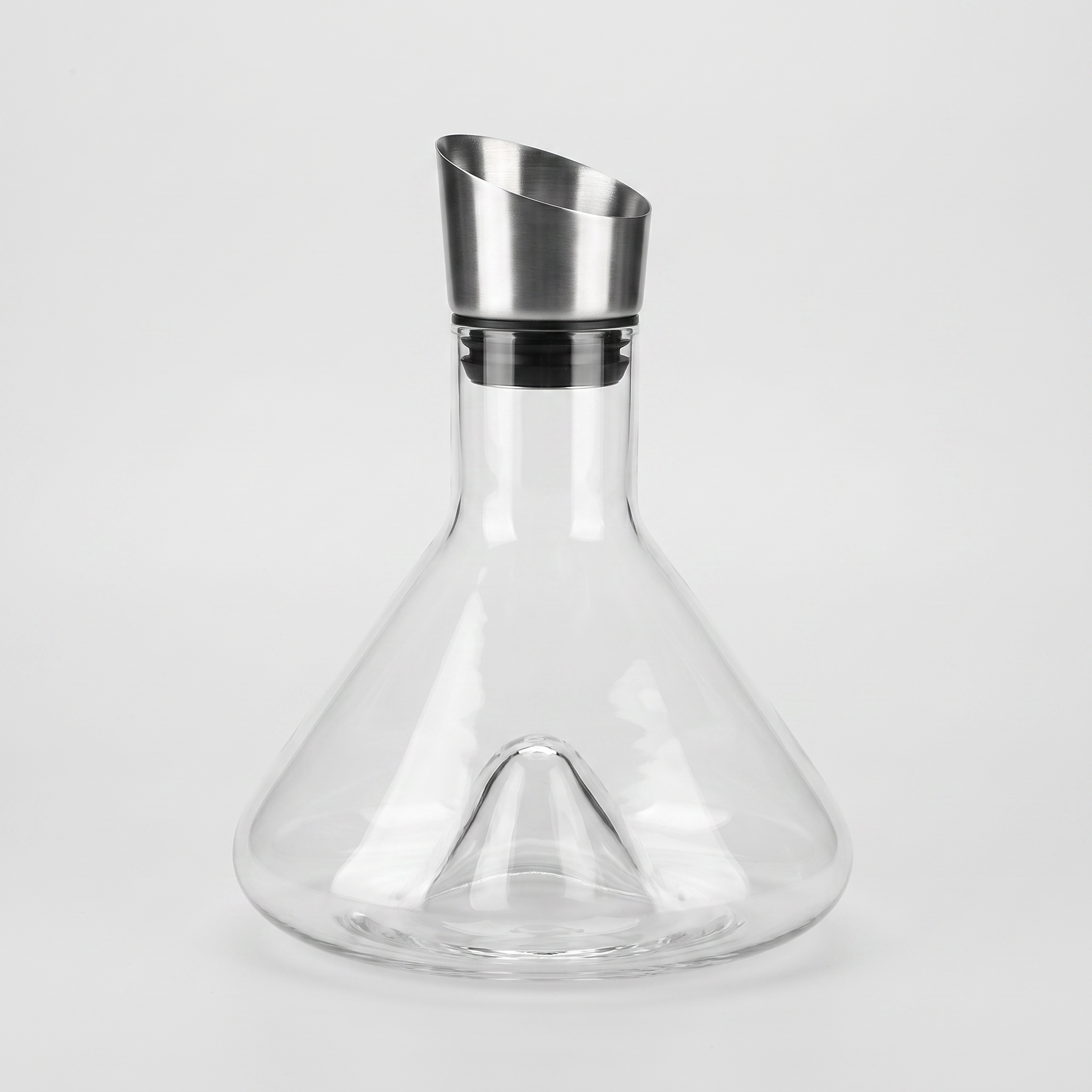 Hand Blown Crystal Wine Decanter with 12 Channel Aerator and Filter 5