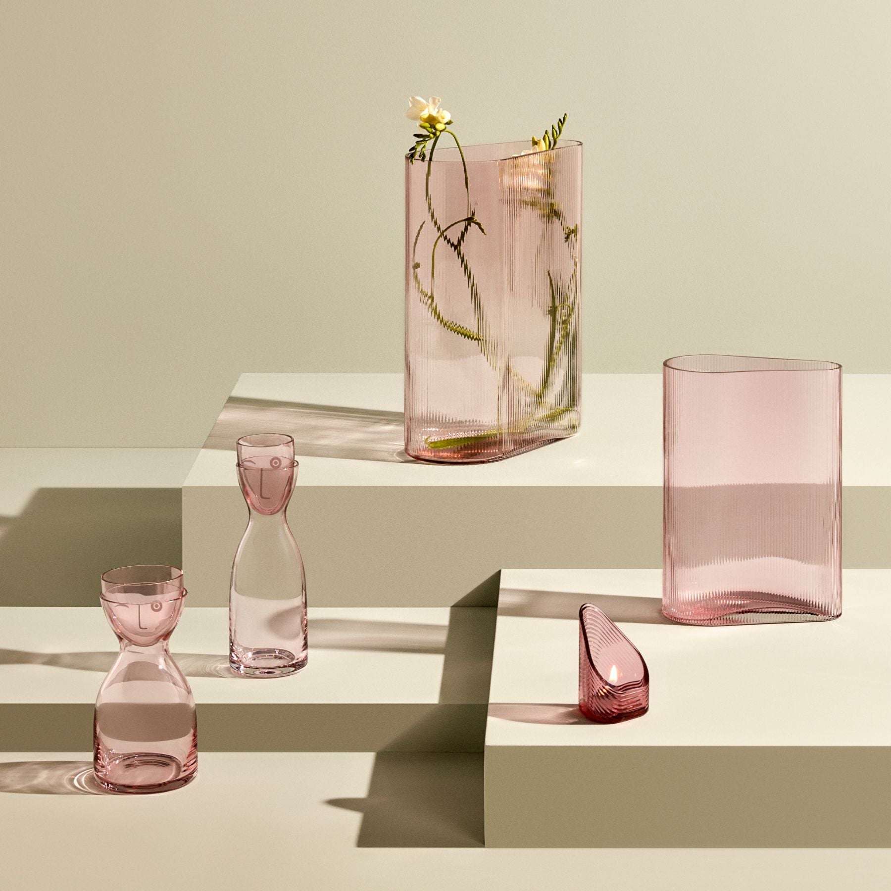 Handcrafted Lead Free Crystal Bedside Carafe with Cup Lid in Two Sizes 12