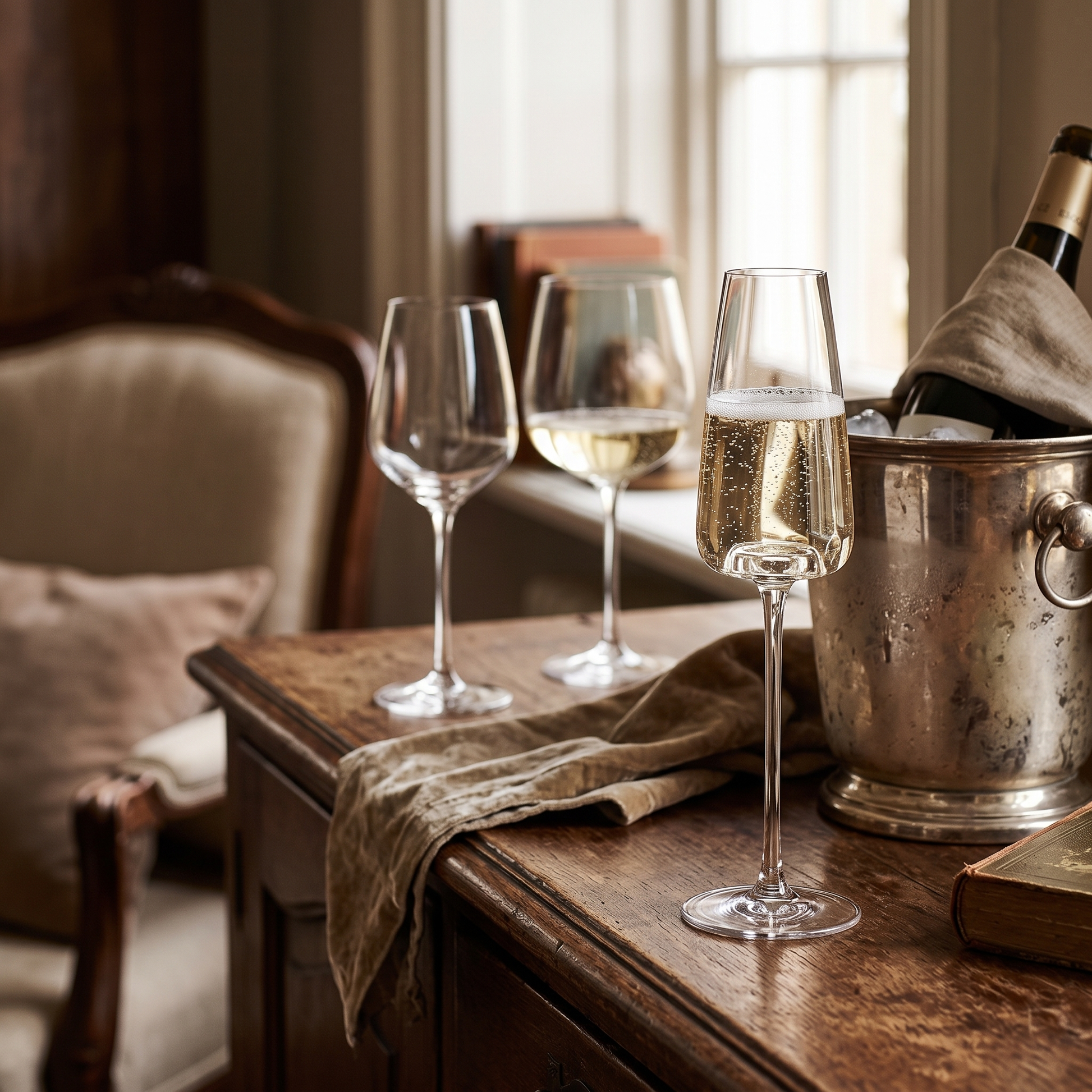 Handmade Crystal Wine and Champagne Glasses in Sets of 2, 4 or 6 16