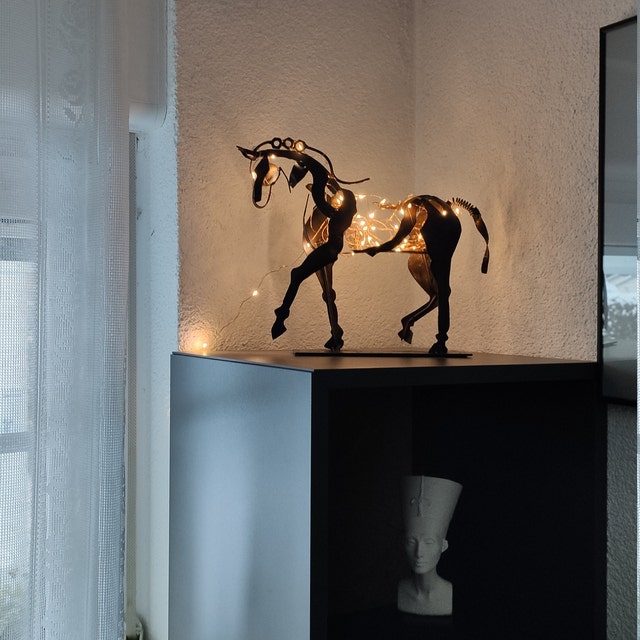 Handmade Horse Figurine, Metal and Sheet Steel 1