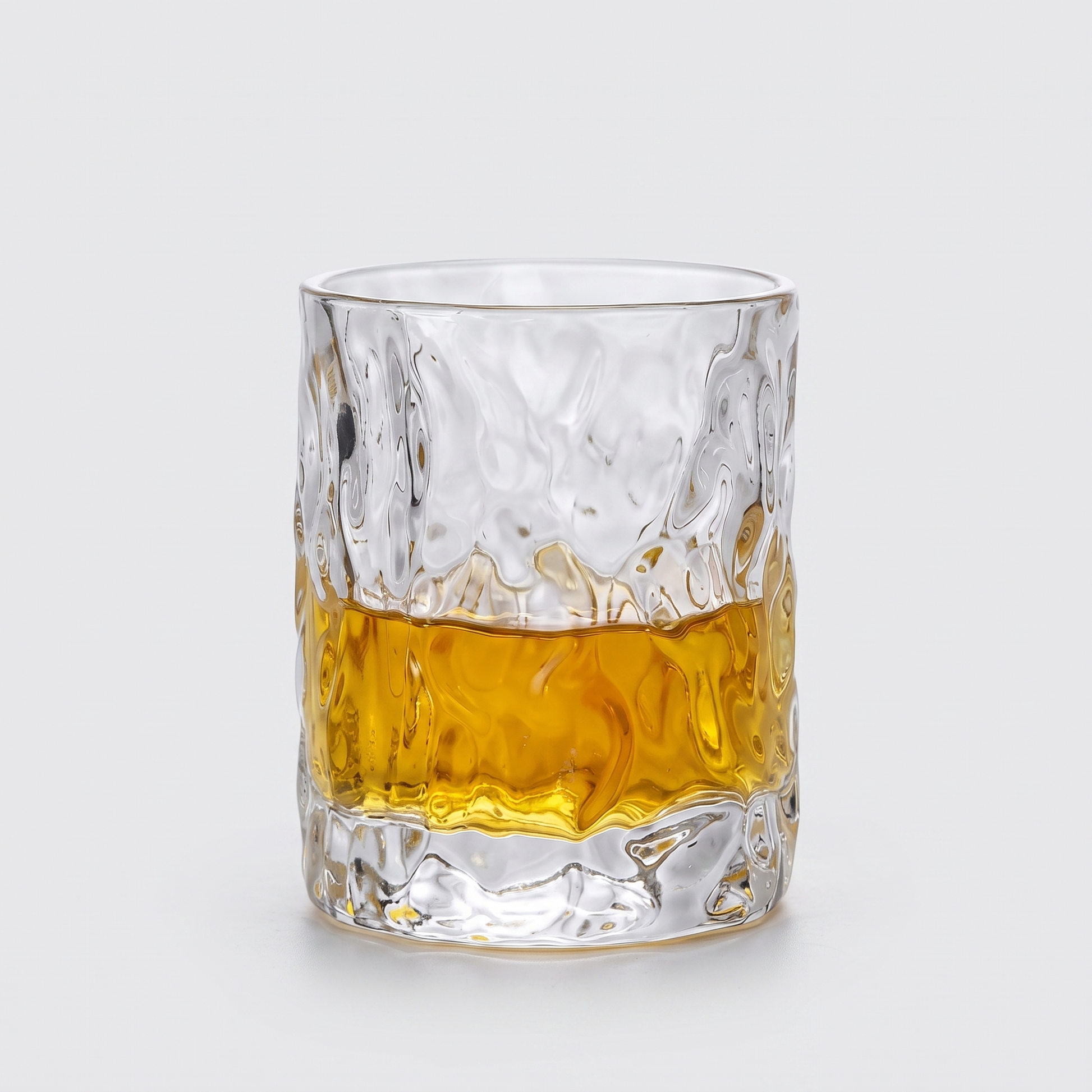Japanese Edo Kiriko Glacier Whisky Glass with Wooden Box and Coaster 0