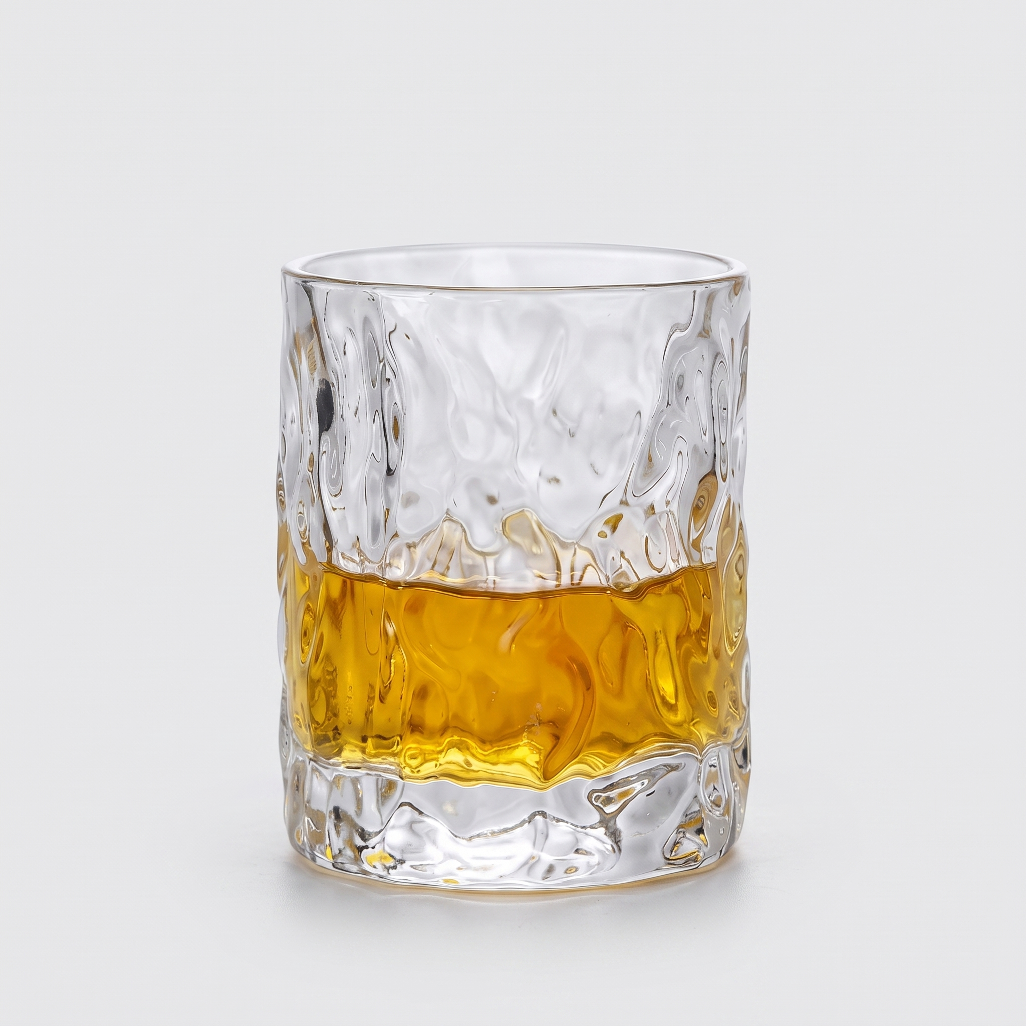 Japanese Edo Kiriko Glacier Whisky Glass with Wooden Box and Coaster 0