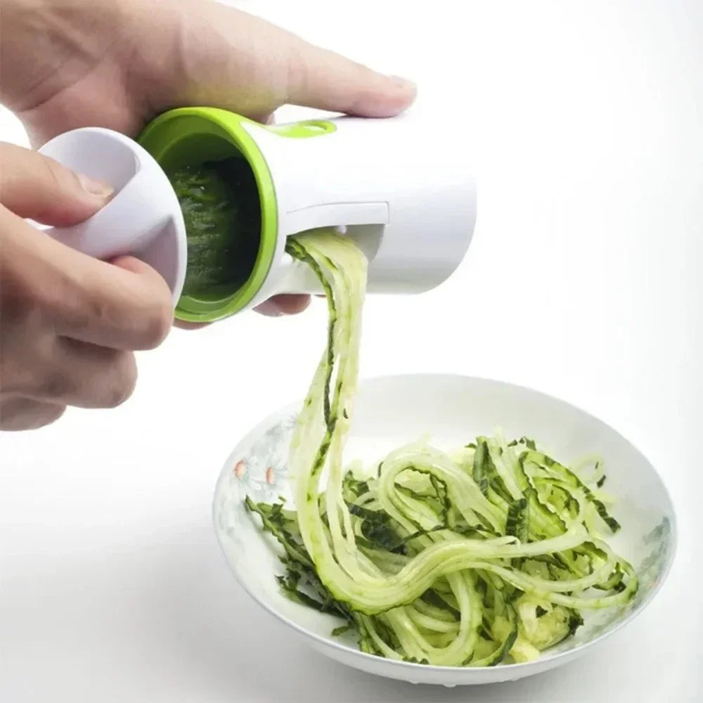 Manual Spiral Vegetable Cutter, Stainless Steel and BPA-Free Plastic 1
