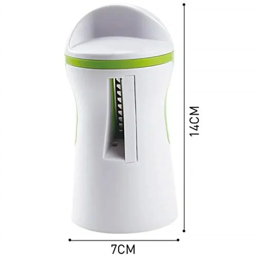 Manual Spiral Vegetable Cutter, Stainless Steel and BPA-Free Plastic 4