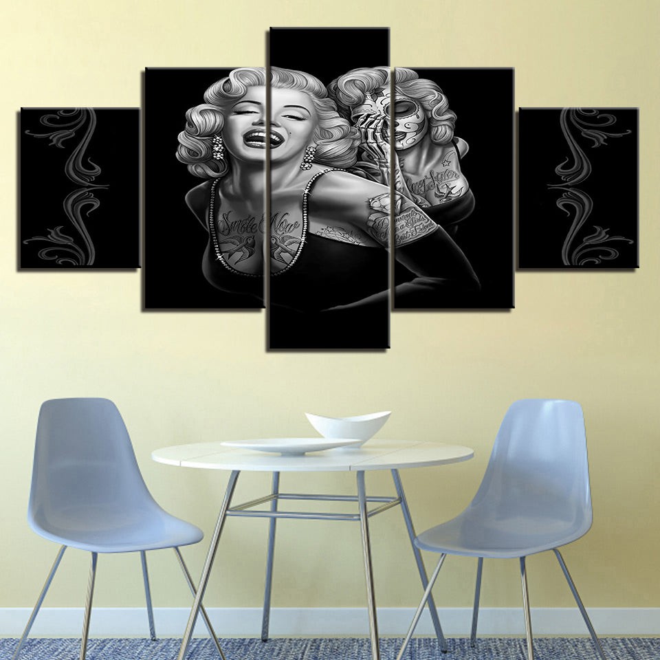 Marilyn Monroe Canvas Wall Art, Modern Printed Oil Painting 1