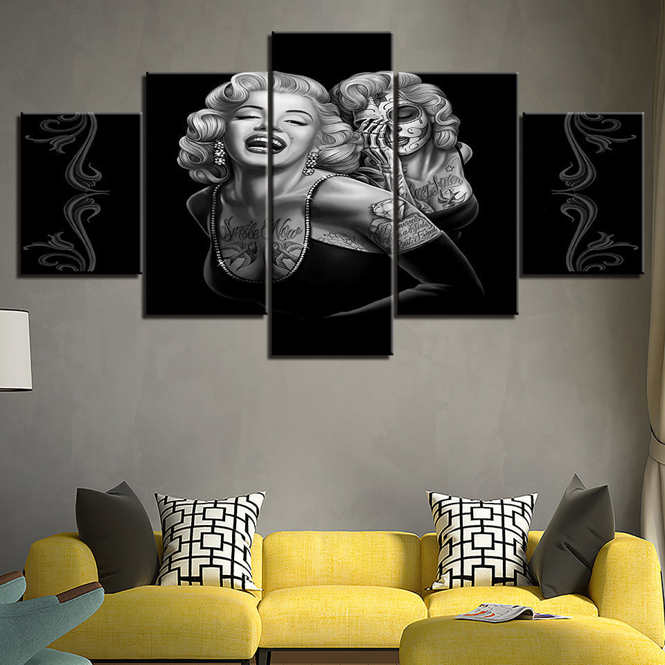 Marilyn Monroe Canvas Wall Art, Modern Printed Oil Painting 2