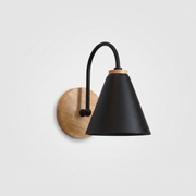 Minimalist Nordic Wall Sconce in Black, White or Gray 0
