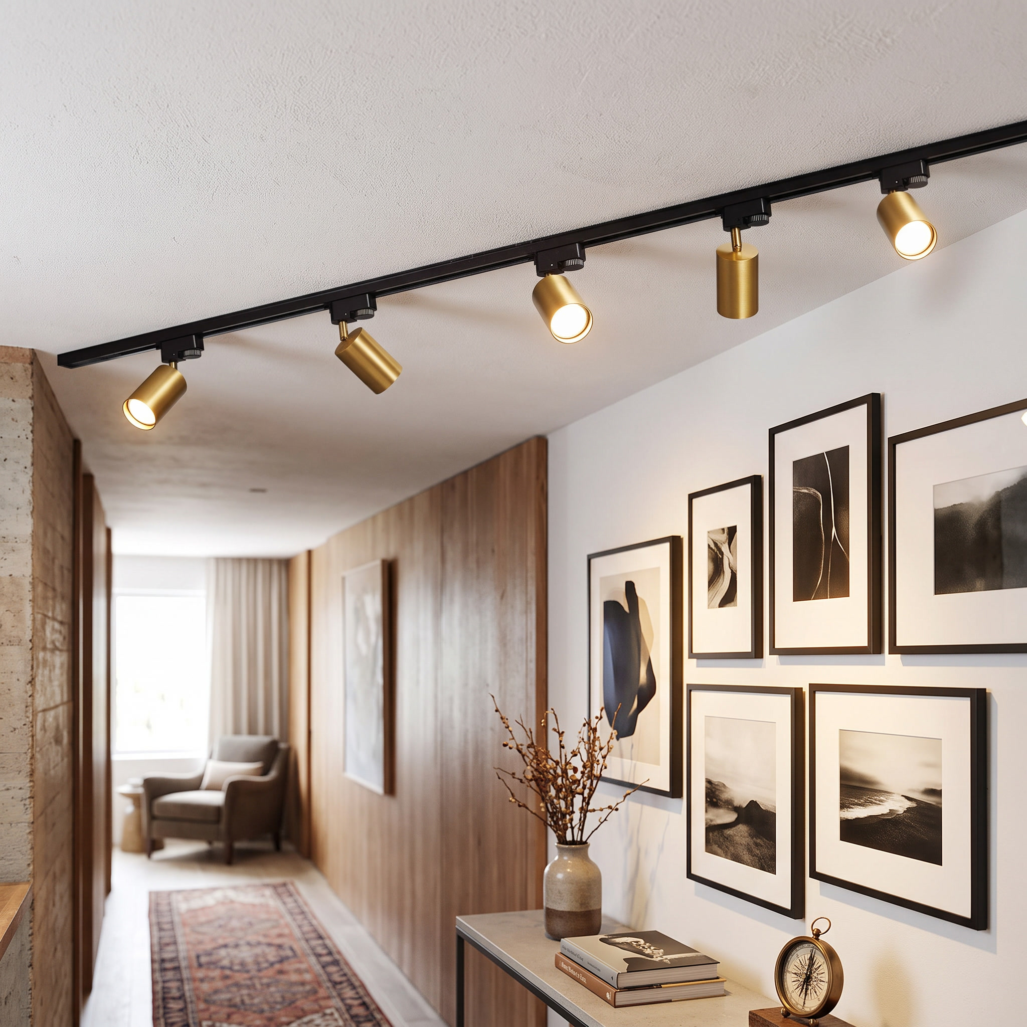 Modern Tubular LED Track Lighting Set with 3 to 5 Spotlights 3