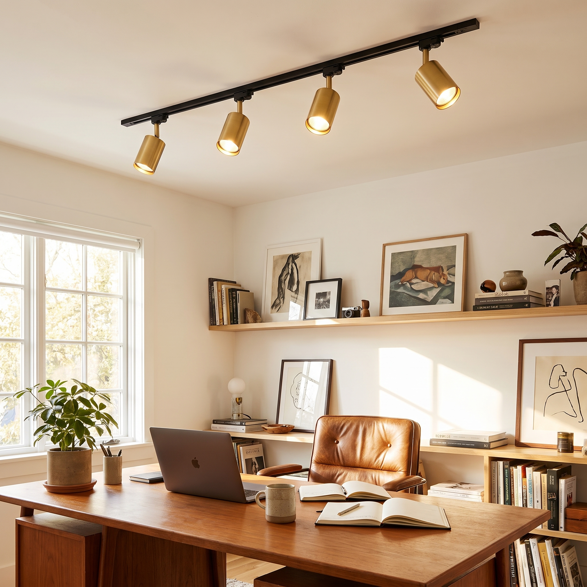 Modern Tubular LED Track Lighting Set with 3 to 5 Spotlights 6