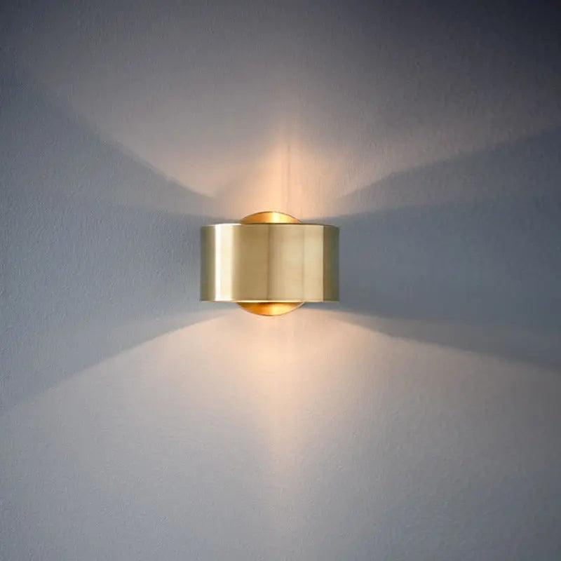 Modern Wall Sconce Lighting, Black and Gold Finish 0