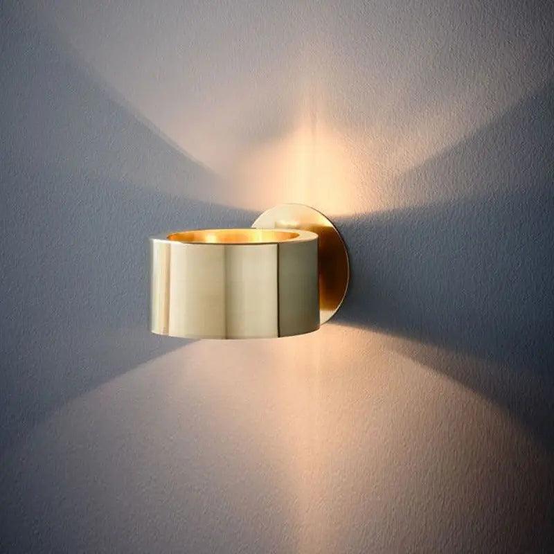 Modern Wall Sconce Lighting, Black and Gold Finish 1