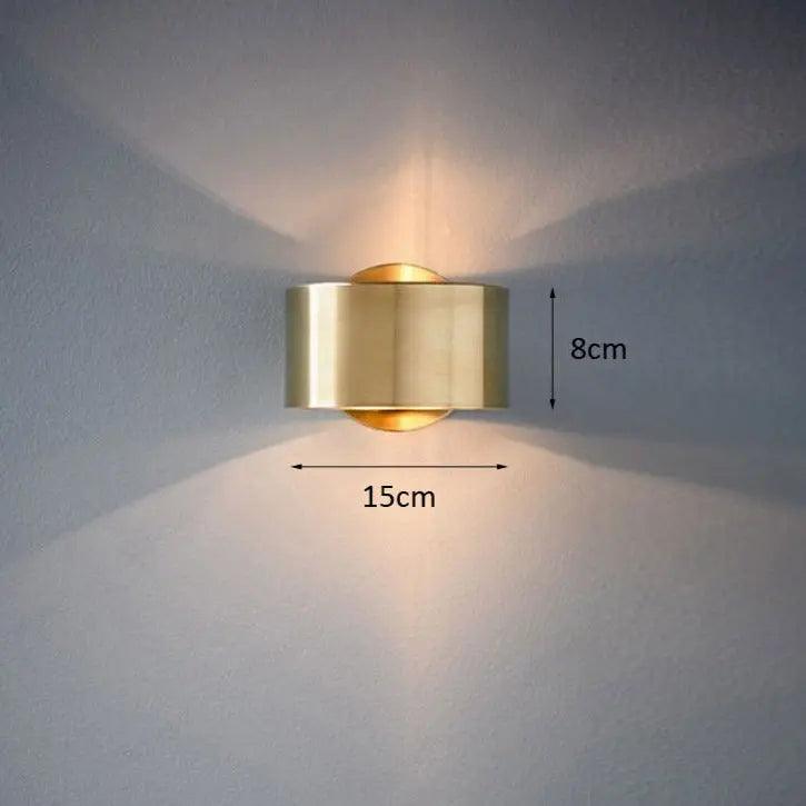 Modern Wall Sconce Lighting, Black and Gold Finish 4
