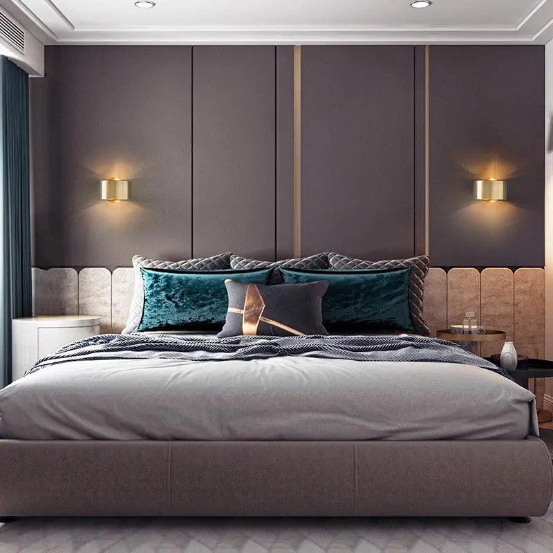 Modern Wall Sconce Lighting, Black and Gold Finish 5