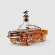 Mustang Car Shaped Glass Whiskey Decanter for Home Bars and Car Fans 0