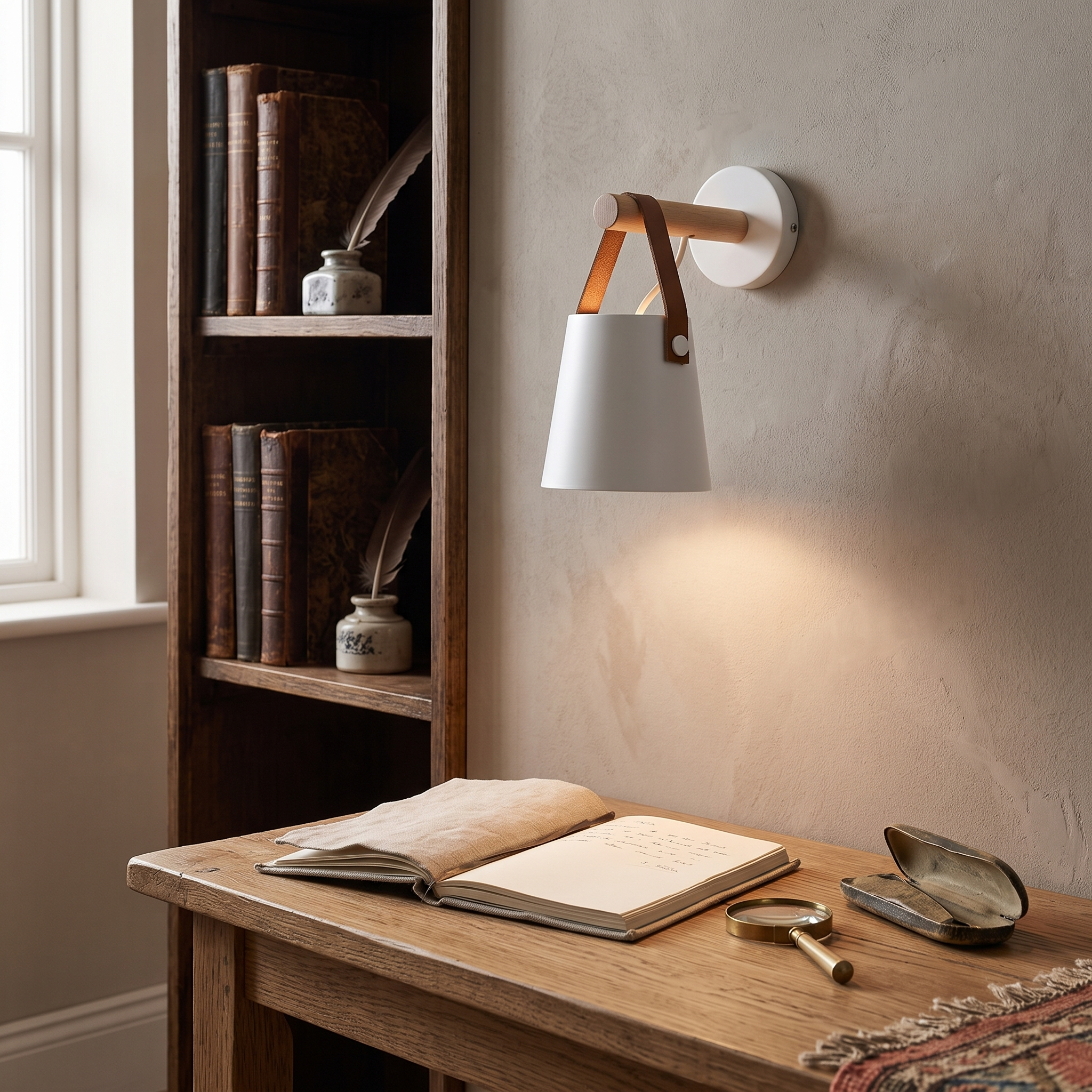 Nordic Wooden Wall Sconce in Plug In or Hardwired Options 12
